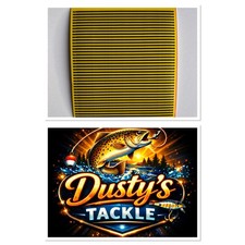 Yellow Peacock Quills Stripped Sheet Buzzer Synthetic Fly Tying BUY 4 GET 1 FREE