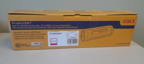 Okidata Pro8432WT Magenta Toner Cartridge 46606502 *NEW IN BOX* - 第 1/2 張圖片