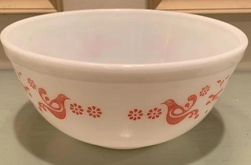 Vintage PYREX Friendship Birds Nesting Mixing Bowl 403 2.5 Qt