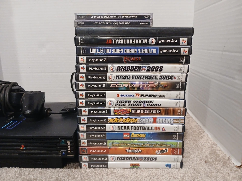 PS2 Consola y Videojuego Paquete Lote Mixto de 19 Juegos Playstation 2  Foto 2 de 4