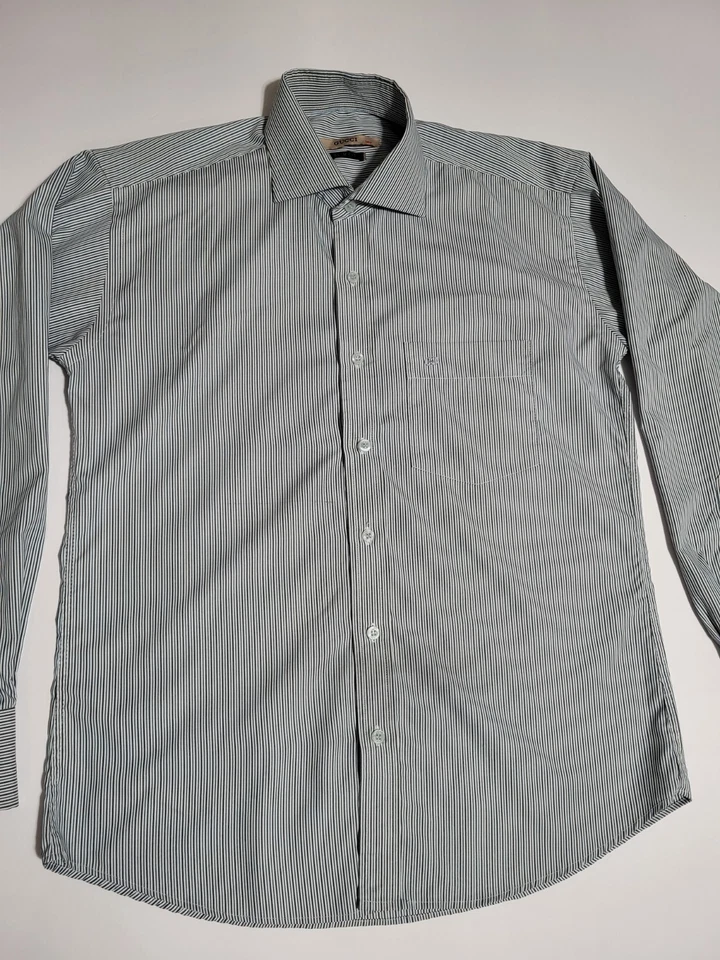 (#9) Gucci  Long Sleeve Button Down Striped Size Women's 16 Slim Fit  - Image 3 of 4