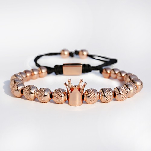 Nuevas pulseras de cuerda tejidas a mano con cuentas de cobre hechas a mano hechas a mano para hombres y mujeres - Imagen 35 de 42