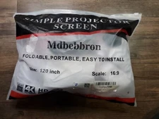 Simple Projector Screen, Portable, Mdbebbron Scale: 16:9 120 Inches Open Bag