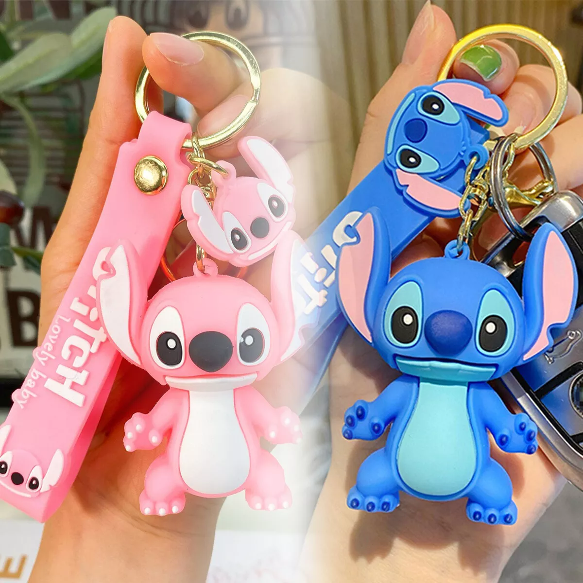 Cute Stitch Keychain Couple Ins Pendant Bag Charm Car Doll