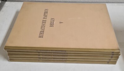 Hieratische Papyrus aus den Königlichen Museen zu Berlin Band 1-5 komplett