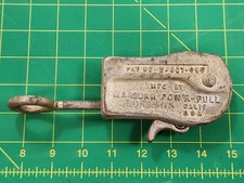 VINTAGE MAASDAM POW'R-PULL CABLE , WIRE OR ROPE PULLER CLAMP