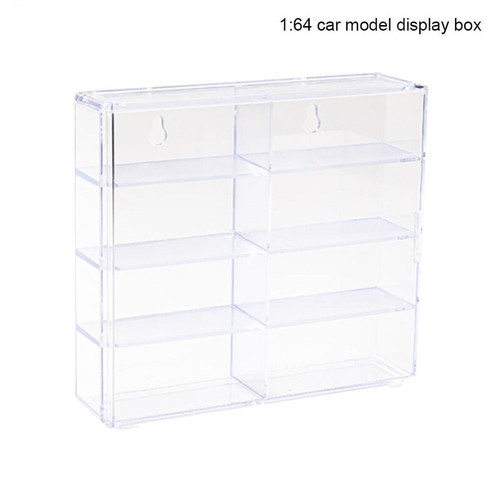 1:64 Acrylic Display Box For 8 Wheels Car Model Toy Cabinet Rack Door - Picture 6 of 11