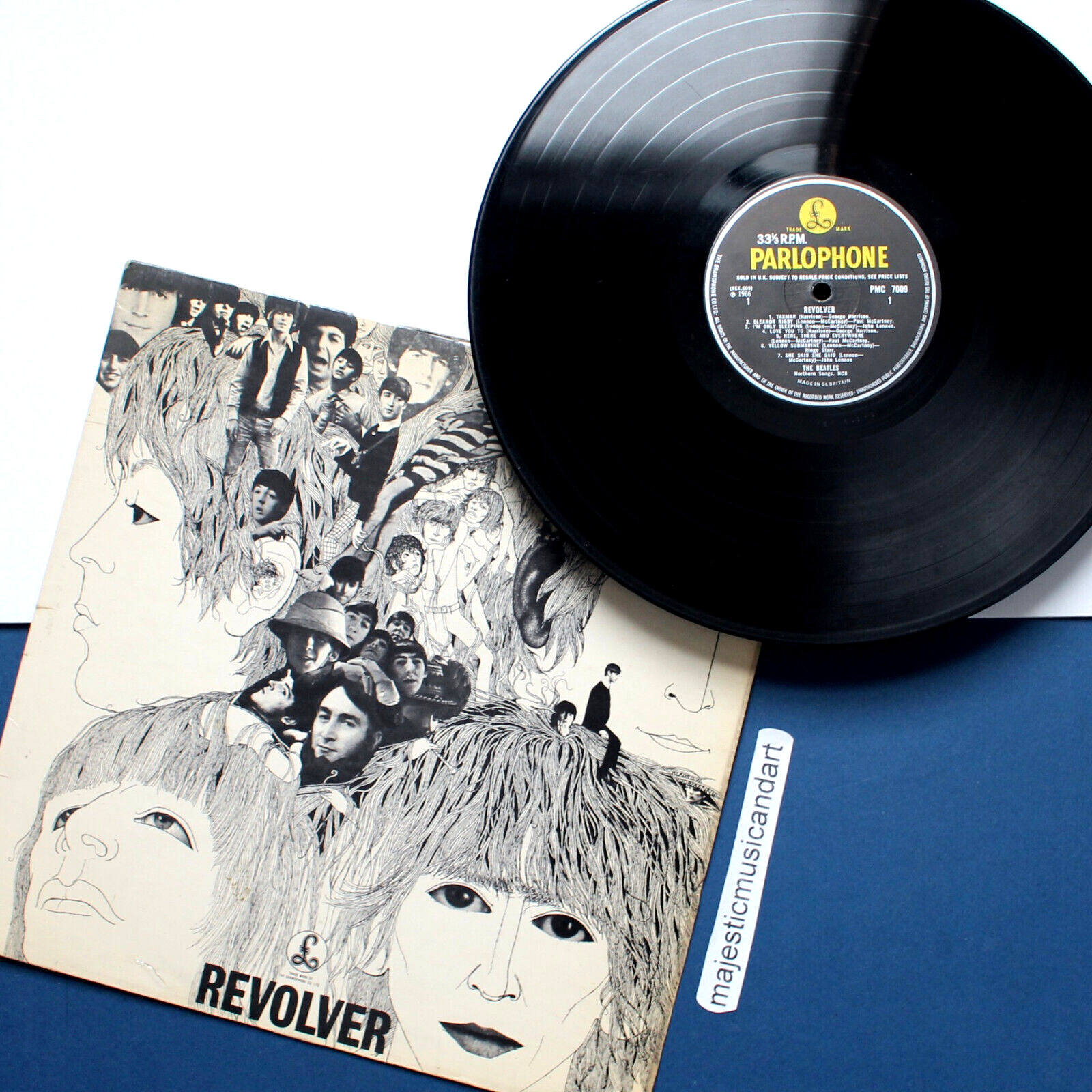 ORIGINAL 1966 UK MONO THE BEATLES REVOLVER VINYL LP PARLOPHONE