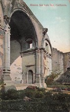 Oceanside CA California Spanish Missions Mission San Luis Rey Vtg Postcard G45