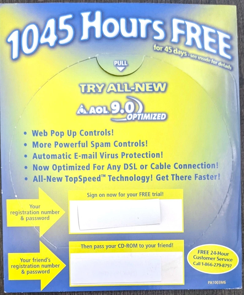 RARE "Little Green Men" America Online Collectible / Install Disc Vintage AOL CD - Image 2 of 2