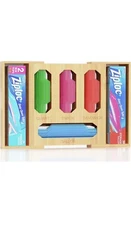 Expandable Ziplock Bag Organizer, Kitchen Drawer Organizer