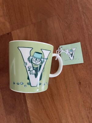 IITTALA Mumin Arabia ABC Tasse Buchstabe V grün Moomin 400ml NEU