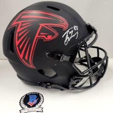 Tony Gonzalez signed Atlanta Falcons Full Size Eclipse Helmet autograph ~ BAS