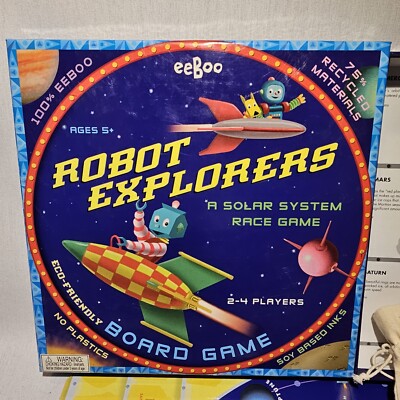 Robot Explorers Board Game by EEBOO Great Family Fun, 100% COMPLETE