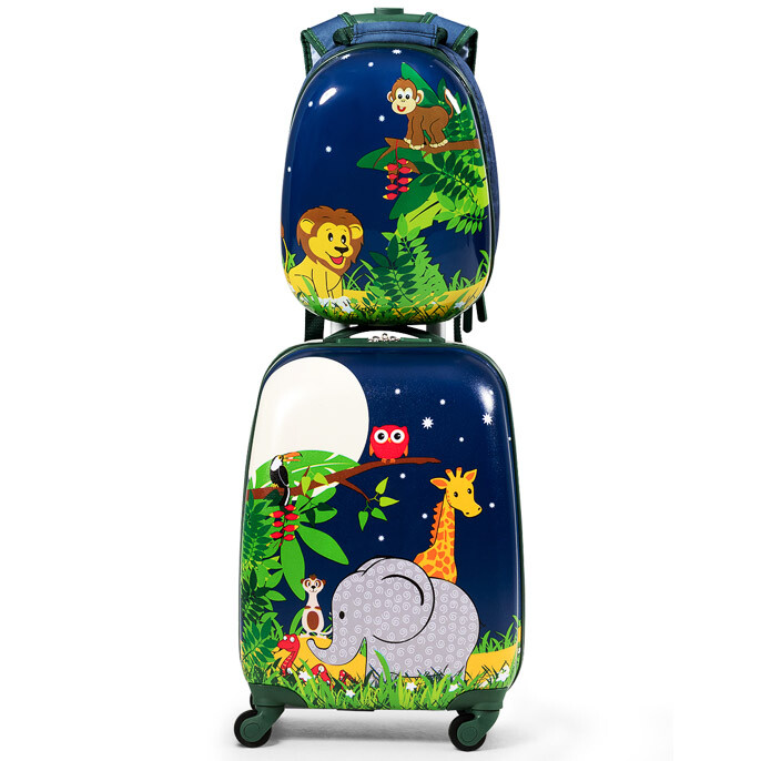 Set Suitcase Backpack School Travel  Case