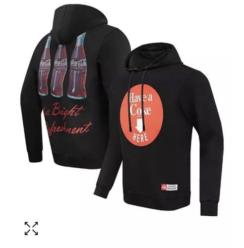 Freeze Max Herren Schwarz Coca-Cola Have A Coke Here Pullover Hoodie - Bild 3 von 9