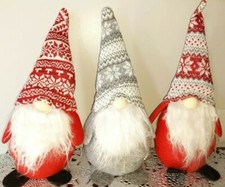 Christmas Holiday Gnome Decor 14 Inch Tall -- Brand New Xmas