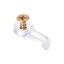 50Pcs Glass Retainer Clips Kit Fit for 4mm Thick Cabinet Glass Clips with Screws