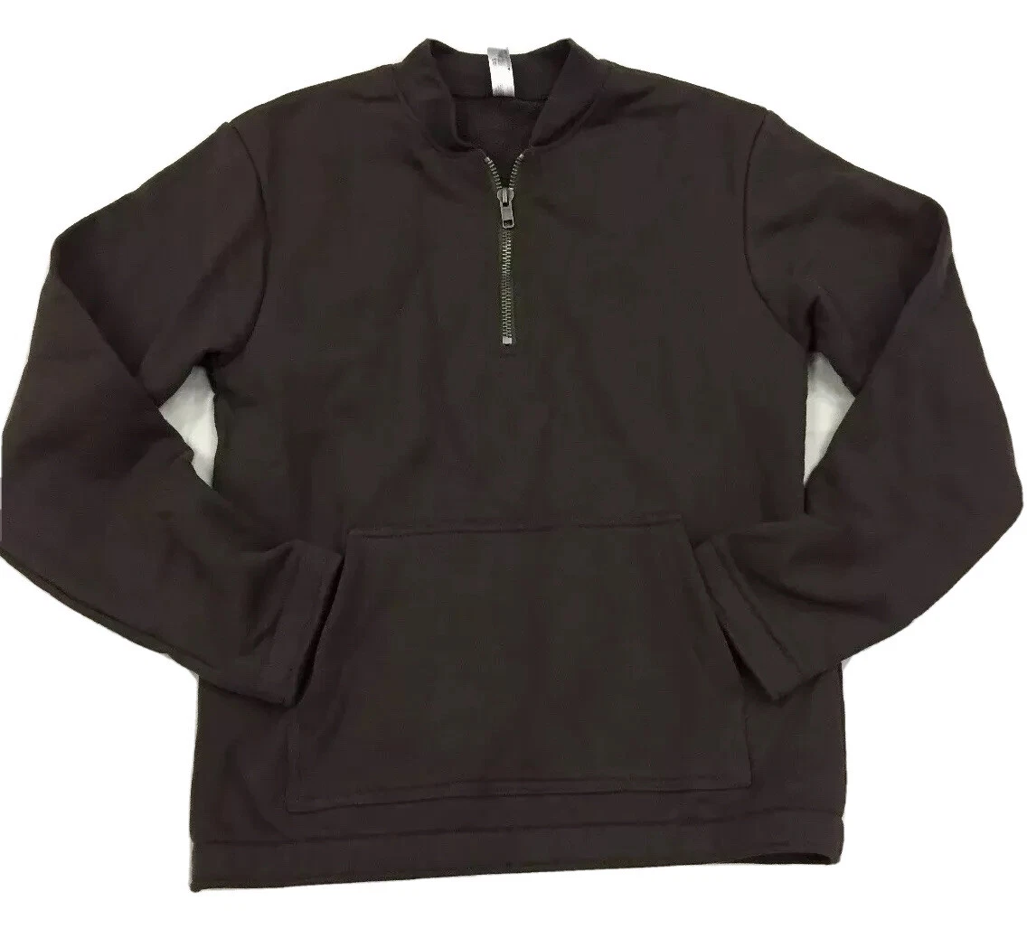 Half zip store crewneck sweatshirts