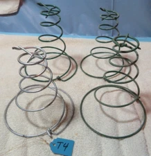 4 Rusty & Green Tornado Coil bed springs 6" tall Rusty, strong and straight #T4