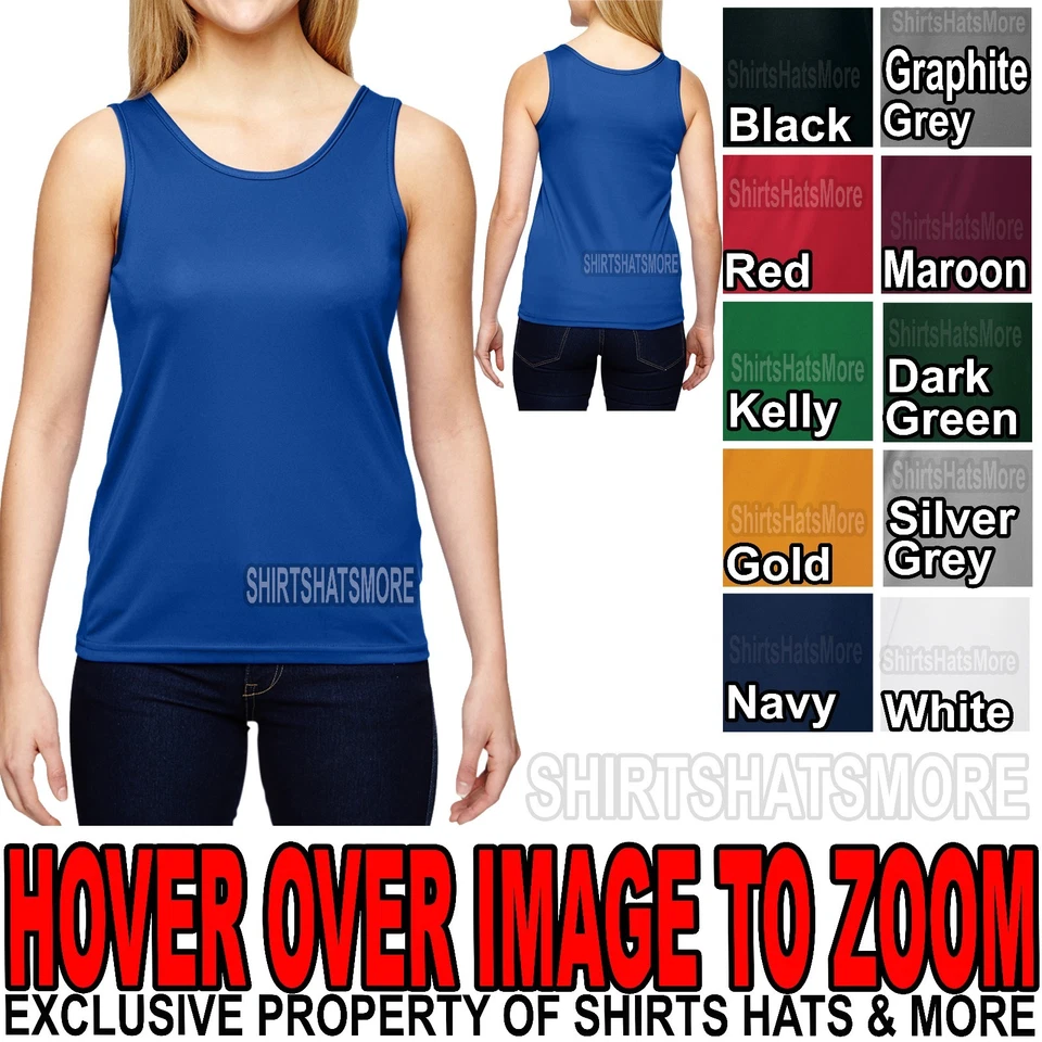 Augusta Ladies Moisture Wicking Tank Top Polyester Yoga Exercise Womens XS-2XL - Image 1 of 1