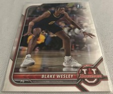 2021-22 Bowman University Basketball Blake Wesley Notre Dame 1st Bowman #64