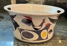 Vintage Figgjo Flameware a la carte Cassarole Bowl 12000 Norway 9"W x 4.5"H MCM