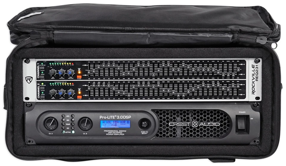 Rockville RRB40 4U Rack Bag Double-Sided Case with 12" Depth + Shoulder Strap - Image 3 of 4