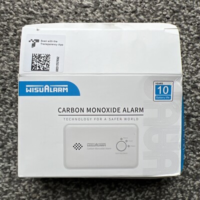 Wisualarm Kohlenmonoxidmelder, 10 Jahre Batterie Kohlenmonoxidmelder, 