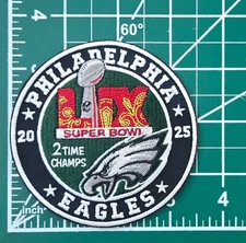 Philadelphia Eagles 3.5" Round Super Bowl Iron On Patch ~Free Tracking!