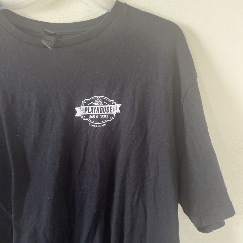 Gildan Playhouse Bar And Grill Avalon Mo TShirt Men’s Medium 2XL Black
