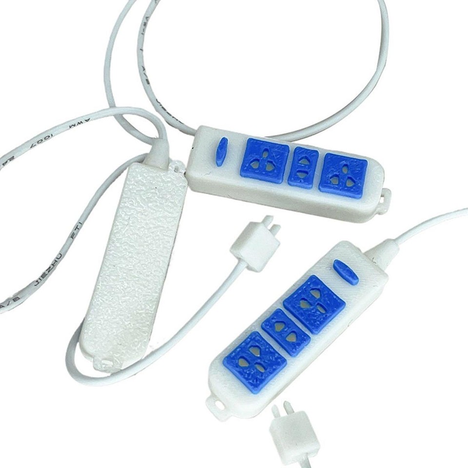 Dollhouse Miniature Power Strip 112 Dollhouse Miniature Plug Strip for