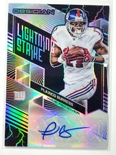 Plaxico Burress 2018 Panini Obsidian Lightning Strike Autograph 87/100 SP Auto