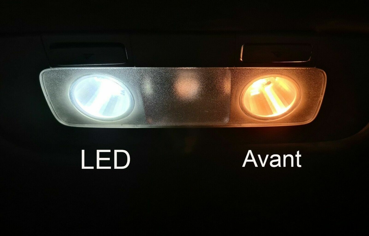 Kit De 10 LED Ampoules Pour Habitacle – Audi A4 B6 – Blanc, Anti-erreur, 1 An Garantie
