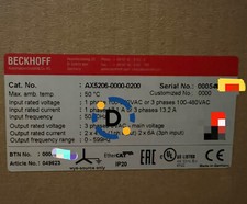 New Beckhoff AX5206-0000-0200 servo drive