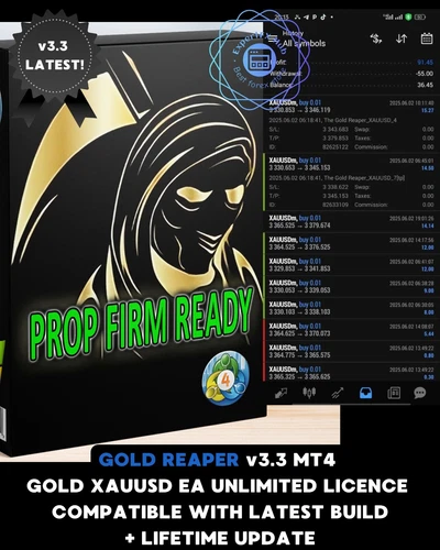 Gold Reaper Expert Advisor MT4 Only Metatrader Forex Robot unlimited v3.3 latest