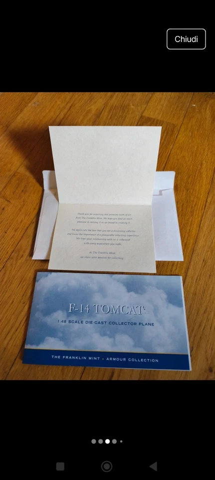 F-14 Tomcat 1:48 diecast Franklin Mint - Immagine 3 di 4