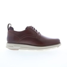 Rockport Canton RMCANTON Mens Brown Wide Oxfords  Lace Ups Plain Toe Shoes