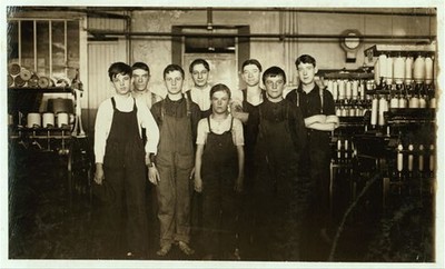 New Bedford Massachusetts James Veary 1912 Spinning Room Boys Mill Worker
