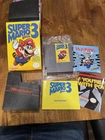 Super Mario Bros. 3 Nintendo NES CIB Cart Box Manual Inserts Poster - New Open