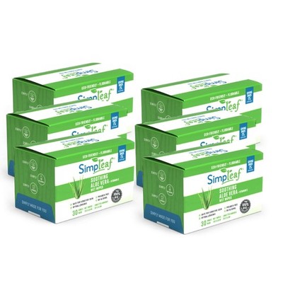 Simpleaf Flushable Aloe Vera Wet Wipes, Paraben-Free, Hypoallergenic, 180 Count