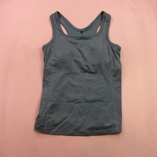 Prana Women's Teal Ribbed Racerback Activewear Tank Top Size L Made in Vietnam