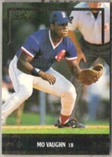 MO VAUGHN 1991 GOLD Leaf Rookie Insert #BC7.  RED SOX