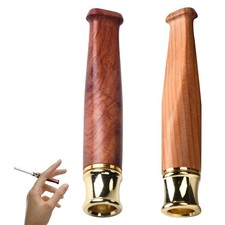 Zigarettenhalter Holz 2er Set Zigarettenspitze Filter Edelstahl handgefertigt