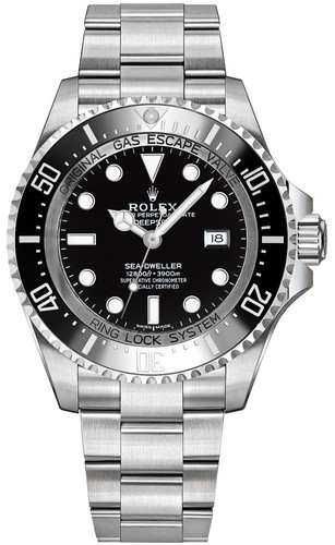 Rolex Deepsea Sea-Dweller 116660 Black Bezel Black Dial 44mm Men's Diving Watch