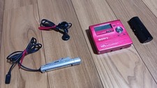 Sony MZ-R909 Pink Portable MiniDisc Player Recorder MD Walkman AC adapter