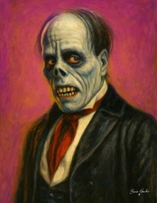 Boris Howler PHANTOM OF THE OPERA 8.5X11 Art Print SIGNED classic horror