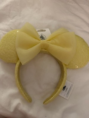 Disney Parks 2026 Mickey Mouse Yellow Sequin Bow Ears Headband ????? ?????? ????? & ??????????  main image 3