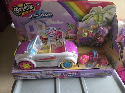 Shopkins Happy Places Season 5 Rainbow Beach Happy Convertible Vehicle Playset