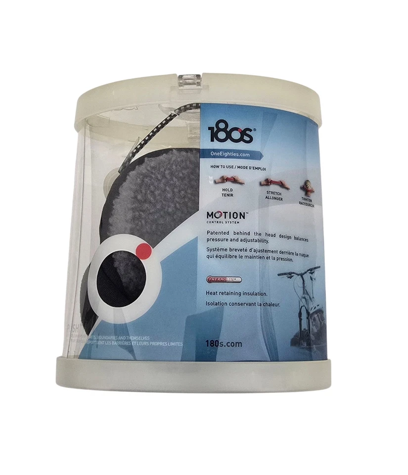 Грелки для ушей 180s черные микрозамша регулируемые за головой унисекс один размер - Изображение 2 из 2